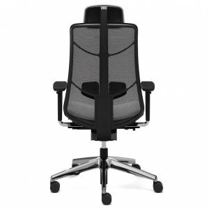 Bürodrehstuhl König + Neurath JET.III mit Netzrücken und Kopfstütze für ergonomisches Sitzen am Arbeitsplatz