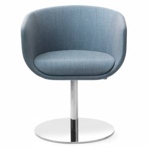 Loungesessel blau Stoff Bürosessel Design profim, Nu