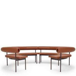 Lounge Sitzmöbel braun Loungesofa, offecct, Font, Sofa Open Circle