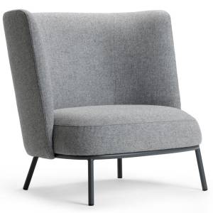 Loungesessel grau Design Büro Loungemöbel, offecct, Shift High