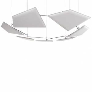 Raumhohe Trennwaende/Deckenabsorber, Caimi, Flap chain