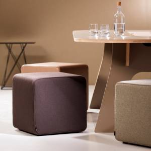 Hocker Stoff Möbel für Warte und Empfangsbereiche | Polsterhocker, Cascando, Team pouf