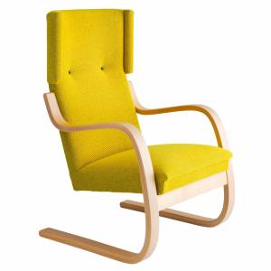 Design Clubsessel gelb Büro Loungesessel moderne Loungemöbel, Artek, Armchair 401