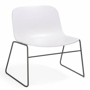 Design Clubsessel weiß Büro Loungesessel moderne Loungemöbel, Materia, Neo Lite Sessel weiß