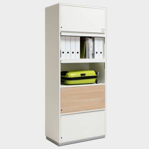Schliessfachschrank Lockerschrank Holz Lockerschränke weiß Schliessfachschränke Schließsystem mit Zahlenschloss Schlüssel Karte, integriert WINI WINEA MAXX