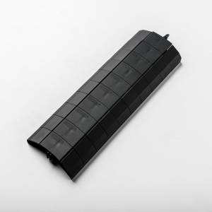 Untertischkannal schwarz aus Kunstoff EVOline WireLane