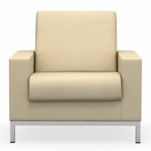 Sessel beige Loungesessel Loungemöbel Stoff Nowy Styl Concerto