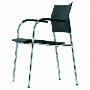 Besucherstuhl 4fuß Besucherstühle mit Armlehnen Konferenzstuhl Stahl Thonet S 360