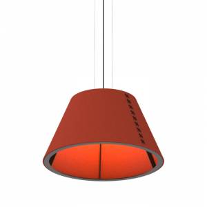 Pendelleuchten Design Pendelleuchte modern Bürolampe orange BuzziSpace Akustikleuchte BuzziShade