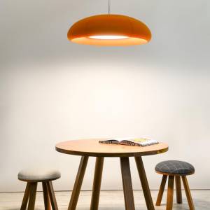 Akustik Pendelleuchten Design Pendelleuchte modern Bürolampe orange BuzziSpace BuzziDome