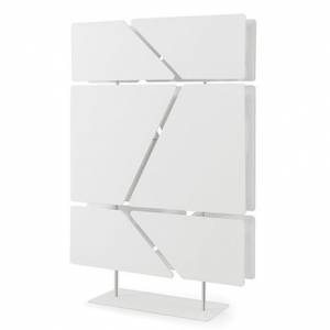Trennwände Raumteiler weiß Trennwand Stahl Büro Stellwand Büro caimi Snowsound Flat Totem