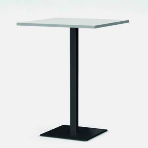 Quadratisch Besprechungstisch eleganter Hochtisch Cafeteria Konferenztisch weiß Zemp STELE ZQ-H