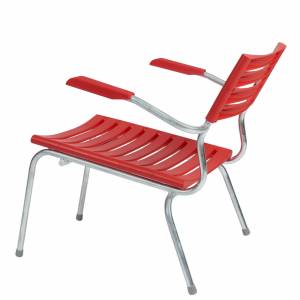 Gartensessel rot Sessel Stuhl tief Gestell feuerverzinkt Moobel EASYmax
