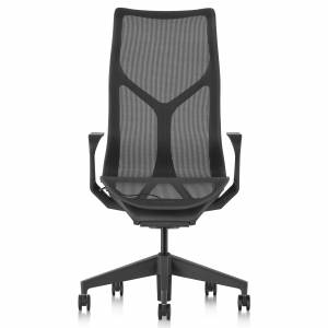 Drehstühle schwarz Drehstuhl mit Netzgewebe Büro Design Bürostühle mit Armlehnen Herman Miller, Cosm