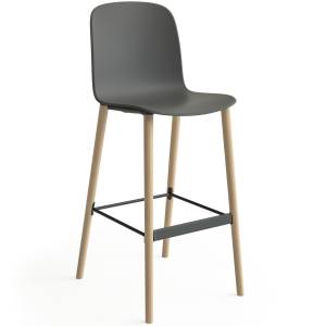 Barhocker mit 4 Füssen Barstuhl Holz Steelcase Cavatina