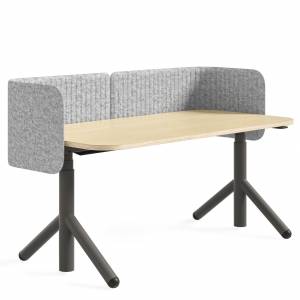 Höhenverstellbarer Schreibtisch elektrisch ergonomische Schreibtische Holz Arbeitstisch Steelcase Flex