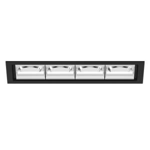 Deckenleuchten LED Deckenlampe Design Bürolampe Decke  schwarz XAL Unico L4