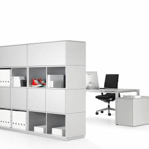 Büroschränke modular Büroschrank grau Büromöbel Schränke Regal WINI, WINEA MATRIX