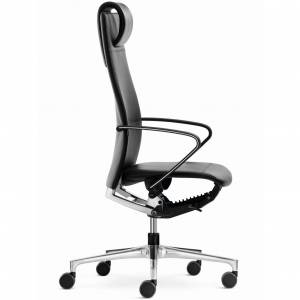 Chefstuhl, Leder, Armlehnen, hohe Rückenlehne Bürodrehstuhl, Klöber, Ciello Bürodrehstuhl