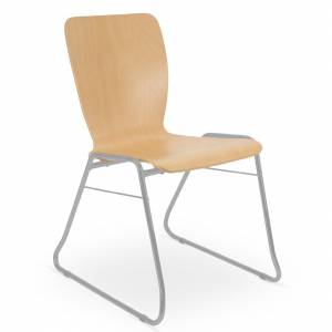 Besucherstuhl Holz Besucherstühle Konferenzstuhl günstig Konferenzstühle Kuffengestell Cafeteria Stuhl Nowy Styl, Wing