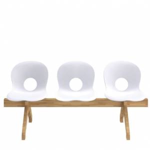 Traversenbänke weiß Traversenbank Holz Rexite Olivia Wood Beam