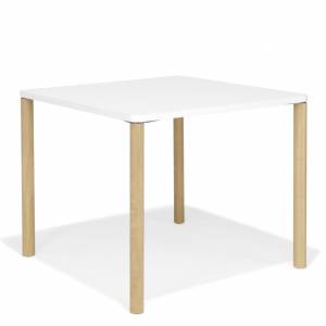 Flexible Konferenztische Büro Konferenztisch weiß Büromöbel Quadratisch Holz Kusch+Co 3600 Arn