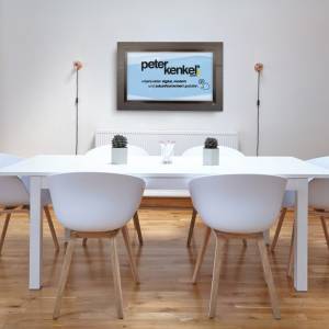 Interaktive Boards Tafeln Multimediamöbel, Peter Kenkel, Frame