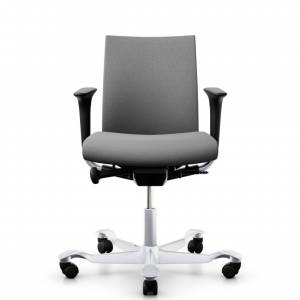 Bürostuhl grau Bürodrehstuhl moderne Bürostühle mit Armlehnen Flokk HÅG Creed