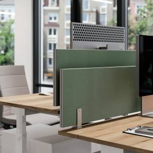 Tisch-Trennwände Raumteiler Trennwand Büro Tischtrennwand Assmann Büromöbel Viteco Stellwandsystem