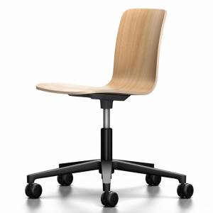 vitra Bürostuhl Holz Bürodrehstuhl ohne Armlehnen vitra, HAL Ply Studio