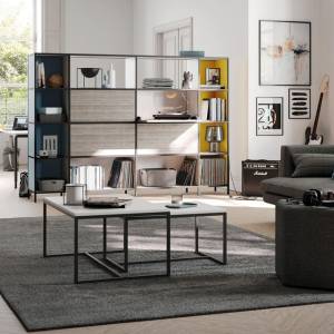 Regalystem modular Modulare Büromöbelsysteme Metall Regal Sitzmöbel Palmberg P4