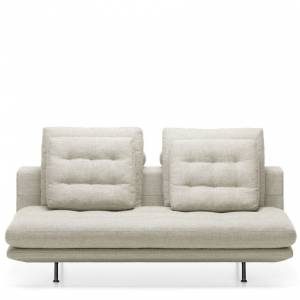 Sofa weiß Loungesofa Stoff gepolstert Lounge Vitra Grand Sofà