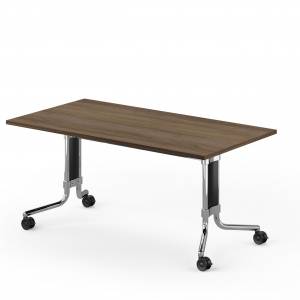 Klapptisch auf Rollen braun Klapptische fahrbar, König + Neurath, MEMO.S