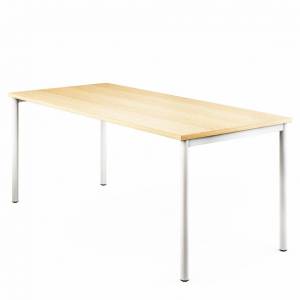 Design Schreibtisch Arbeitstisch Büro Designer Schreibtische Holz Mikomax Flexido C 
Ohne Quertraverse für mehr Beinfreiheit
rechteckig
