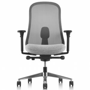 Bürostuhl schwarz Bürodrehstuhl moderne Bürostühle mit Netzgewebe Drehstuhl mit Armlehnen Herman Miller Lino