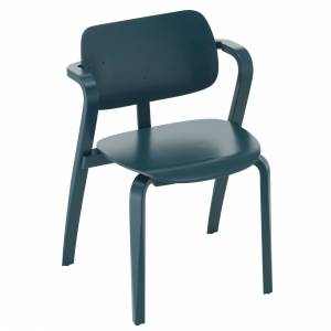Besucherstuhl Holz Besucherstühle mit Armlehnen stapelbar Artek Aslak Chair