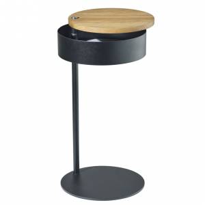 Beistelltisch Stahl pulverbeschichtet schwarz Beistelltische Pieperconcept Letto