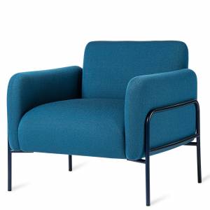 Sessel türkis Loungesessel Stoff Lounge Skandiform Bolero