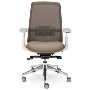 Bürostuhl braun Bürodrehstuhl moderne Bürostühle mit Armlehnen netzgewebe Haworth Soji