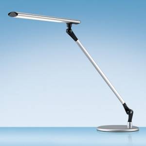 Büro Tischlampen silber LED Schreibtischlampen modern Tischleuchte, Hansa, LED Delight