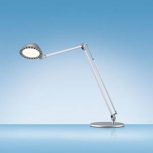 Elegante Tischlampen silber LED Schreibtischlampen modern Tischleuchte, Hansa, LED Blossom