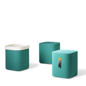 Sitzhocker türkis Polsterhocker Hocker Viasit Coloq