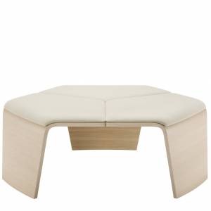 Loungehocker beige Hocker Holz Sitzinsel Brunner hoc Lounge