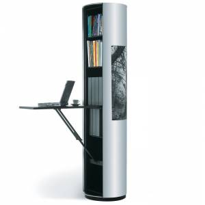 Regalschrank Säule Büroregal modernes Regal, WOGG, Wogg 13 Litfass-Säule