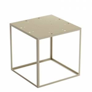 Designer Beistelltisch beige Beistelltische quadrat Materia Couture
