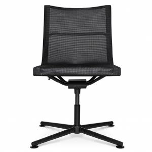 Konferenzstuhl schwarz Konferenzstühle Netzgewebe Büro Wagner D1 Office
