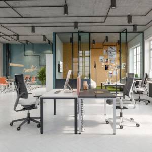 Tisch-Organisations/Trennwandsysteme für Schreibtische, Nowy Styl, E10 Schreibtisch Trennwand