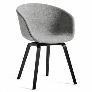 Besucherstuhl Holz Besucherstühle grau Konferenzstuhl Büro Armlehnstuhl HAY About A Chair AAC23