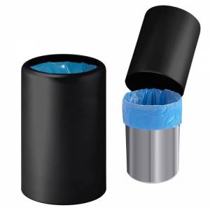 Abfallkorb schwarz Abfallsysteme Rexite Birillo Plus