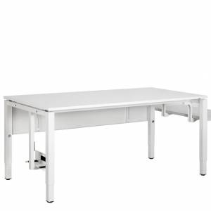 Schreibtisch höhenverstellbar ergonomische Büromöbel Schreibtische weiß  Sara, Duke - Höhenverstellbar